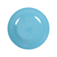 Turquoise melamine side plate or kids plate by Rice DK